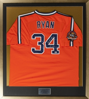 Nolan Ryan Signed and Framed Houston Astros Jersey (PSA)